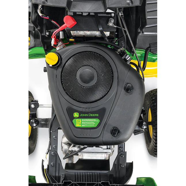 John Deere S100 17.5-HP Side By Side Hydrostatic 42-in Riding Lawn Mower Mulching Capable