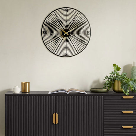 Coordinate Metal Wall Clock - APS018
