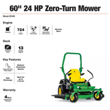 Z515E 60 In. 24 HP V-Twin ELS Gas Dual Hydrostatic Zero-Turn Riding Mower